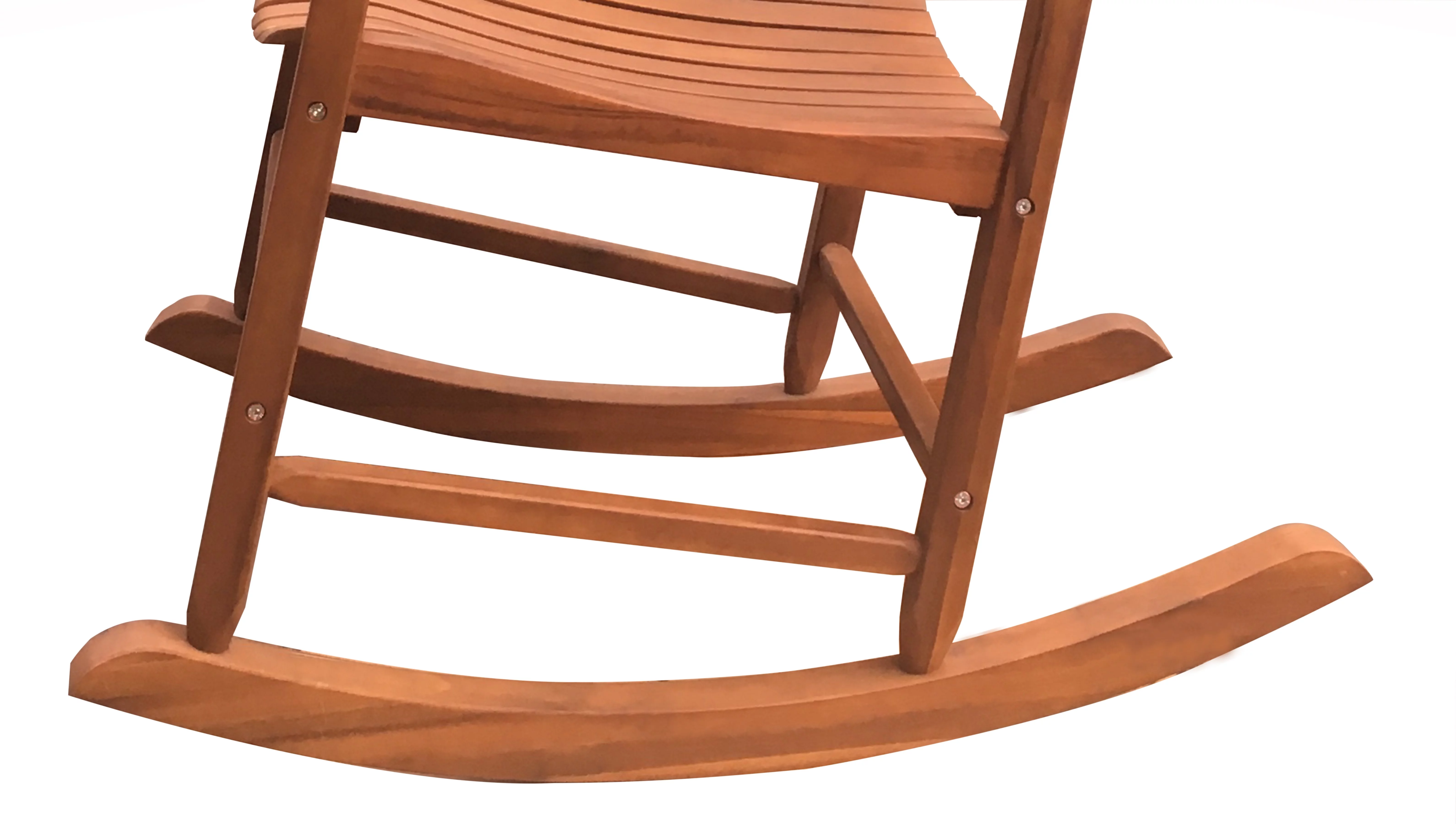 Mainstays Outdoor Wood Porch Rocking Chair, White Color, Weather Resistant Finish