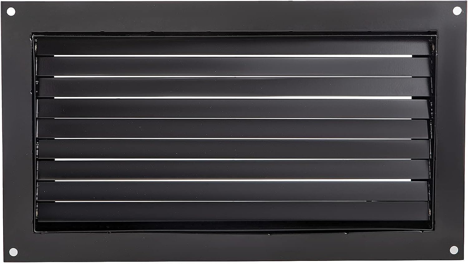 VEVOR Flood Vent, 16" X 32" Foundation Flood Vent, to Reduce Foundation Damage and Flood Risk, Black, Wall Mounted Flood Vent, for Crawl Spaces,Garages & Full Height Enclosures (16" X 32")