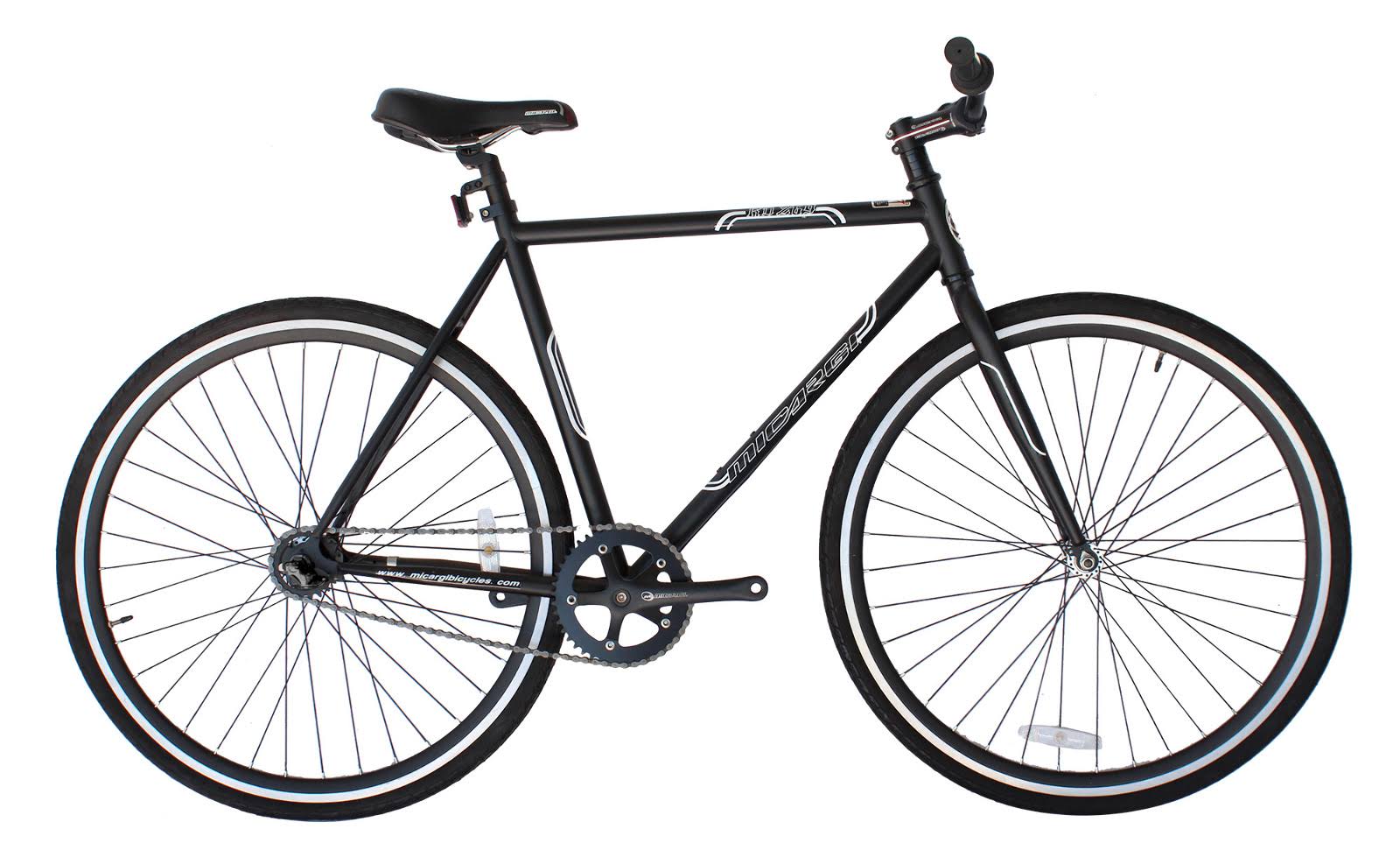 Micargi RD-269-53-BK Road Fixed Bike 700c 53cm Steel Frame Bicycle, Black