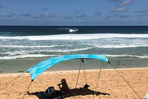 Neso Tents Beach Tent with Sand ANCHOR, Portable Canopy Sunshade - 7&