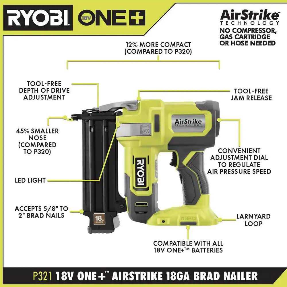 RYOBI ONE+ 18V Cordless 2-Tool Combo Kit with 18-Gauge AirStrike Brad Nailer, 7-1/4 in. Miter Saw, 4.0 Ah Battery, and Charger - Shop Hardware Tools Online Store