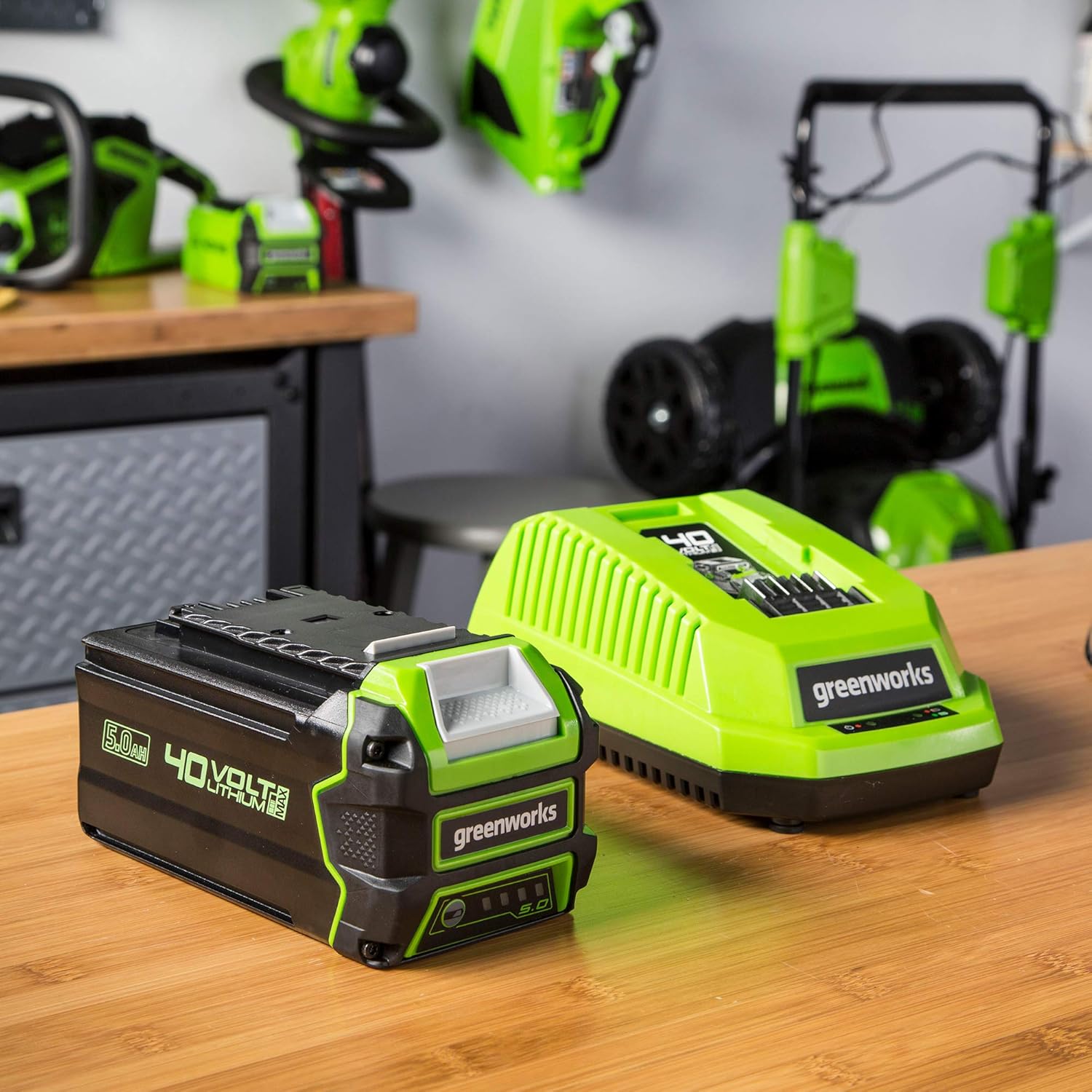 Greenworks 40V 5.0Ah USB Lithium-Ion Battery