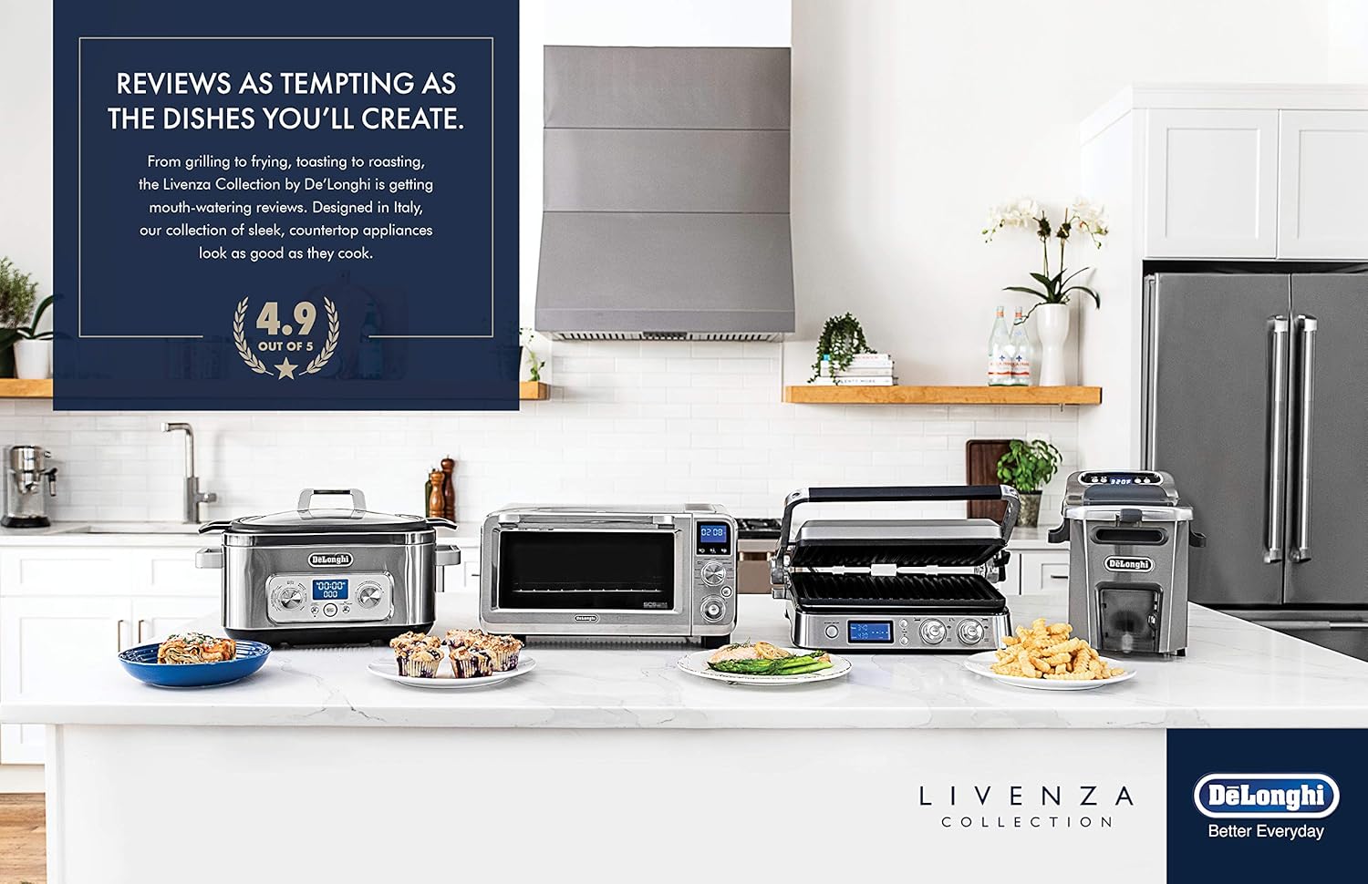 DeLonghi EO241150M Livenza Stainless Steel Digital Convection Oven
