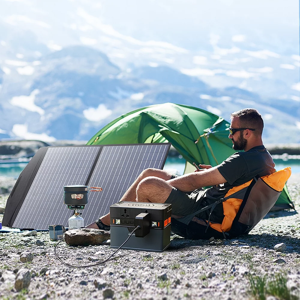 ALLPOWERS S2000 Portable Solar Generator Kit, 4 Pack 100W  Foldable Solar Panel with 2000 Watt 1500Wh Power Station, Solar Charger for Camping, Home Backup, RV, Emergency, [Shipping Separately]