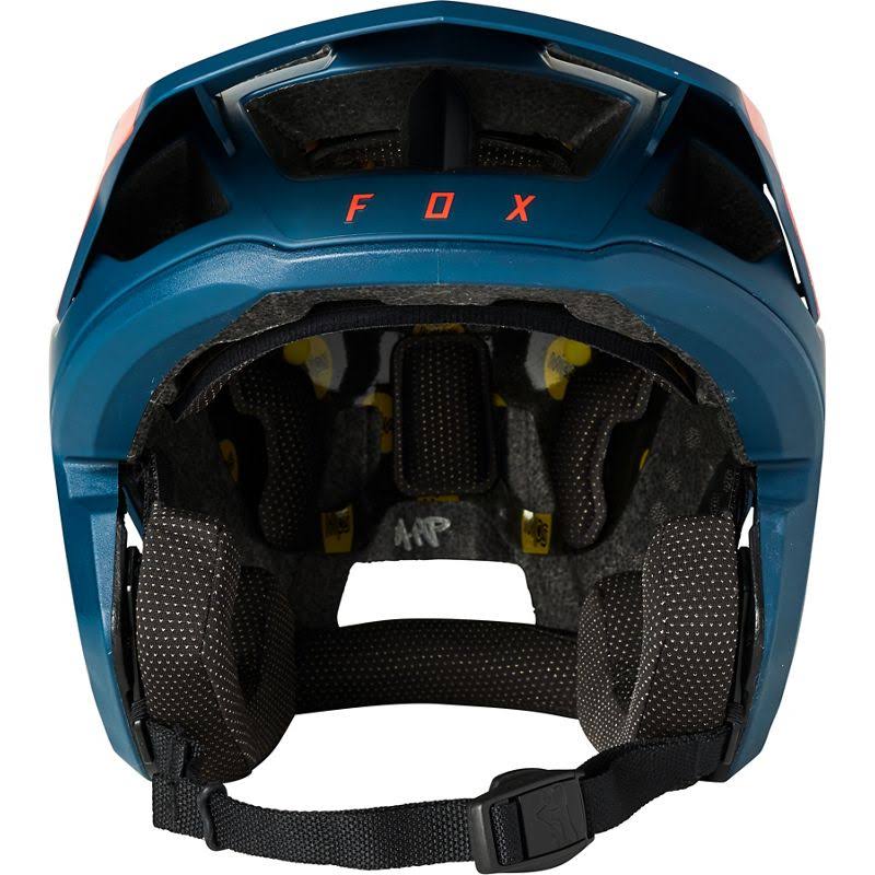 Fox Racing Dropframe Pro Helmet - Blue/Orange X-Large