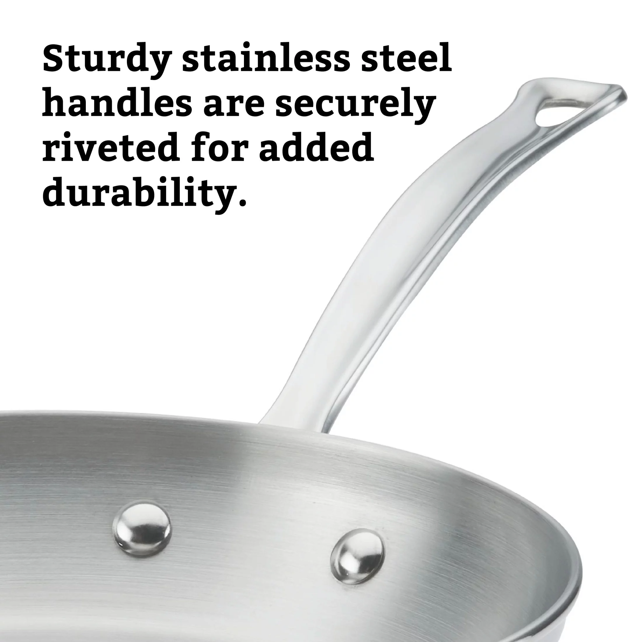 Farberware Millennium 10 Piece Stainless Steel Pots and Pans, Silver