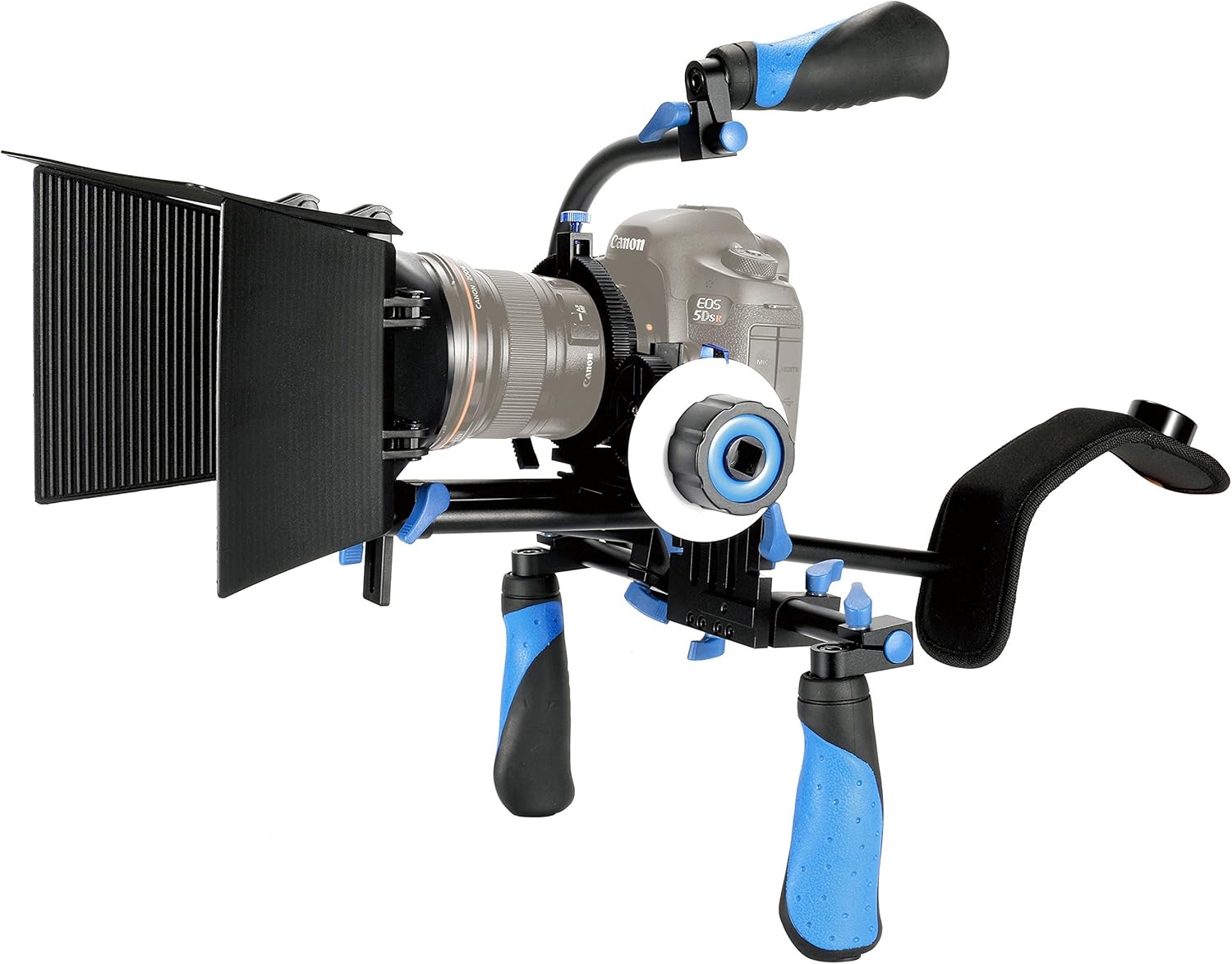 Morros DSLR Rig Movie Kit Shoulder Mount Rig with Follow Focus and Matte Box for All DSLR Cameras and Video Camcorders