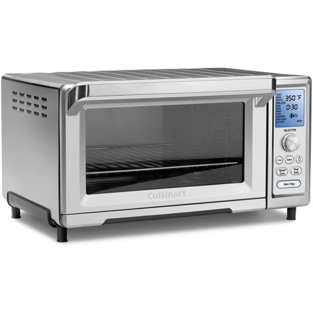 Cuisinart TOB-260N1 Chef's Convection Toaster Oven, Stainless Steel Bundle with Cuisinart Classic Nonstick Edge 6" Chef's Knife Black and Cuisinart 3D City Collection Rome Cutting Board