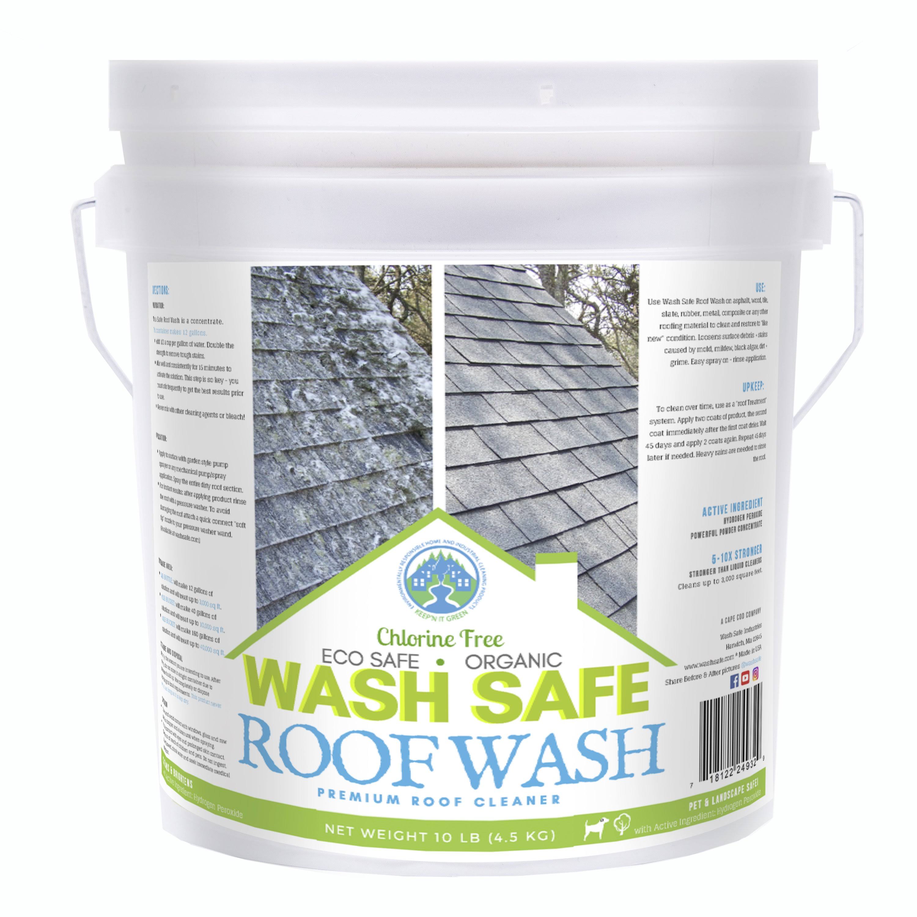 Wash Safe Industries Roof Wash Premium Eco-Safe and Organic Roof Cleaner, 10 lb