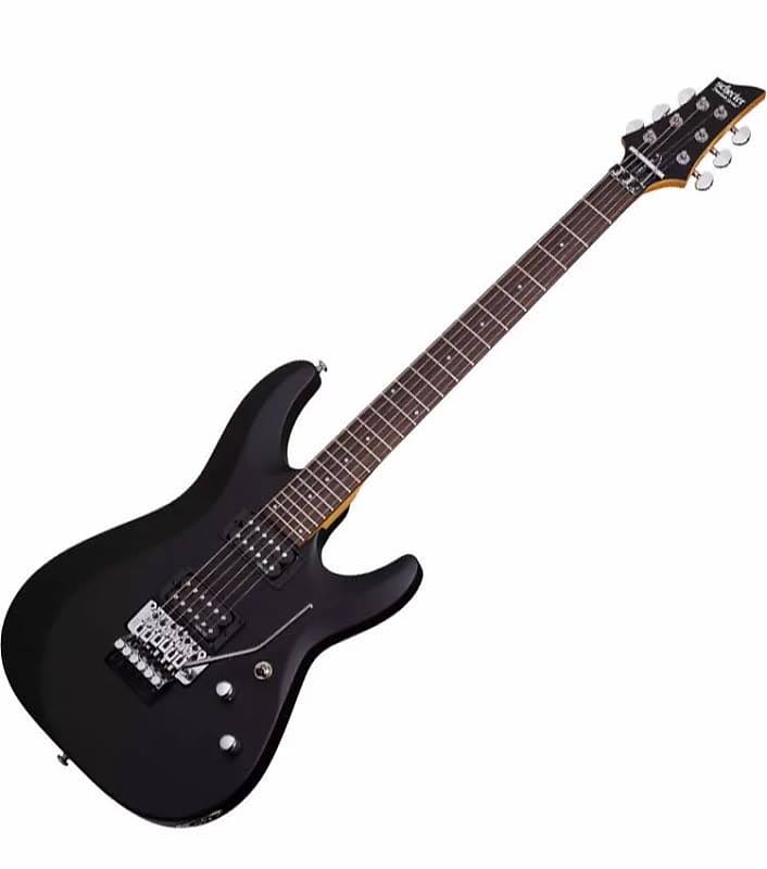 Schecter C-6 FR Deluxe Electric Guitar, Floyd Rose - Satin Black