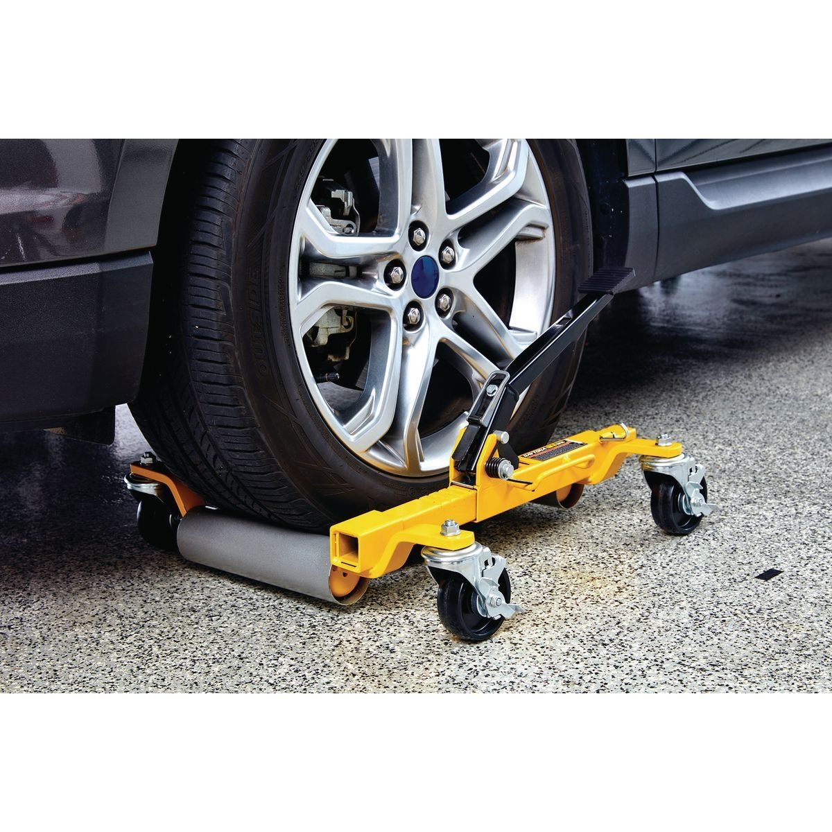 DAYTONA 1300 lb. Capacity Self-Loading Positioning Wheel Dolly