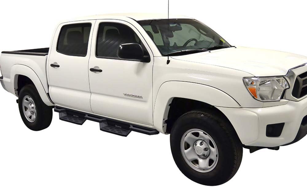 APS iArmor 6.5in Nerf Bars Drop Steps Square Tube Rocker Guards Compatible with Toyota Tacoma Double Cab Crew Cab 05-22