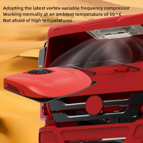 NEKPOKKA Universal 12V Electric Air Conditioner Large Vehicle Silent Roof Air Conditioner Unit for Trailers, Trucks, Campers, Buses, RV Air Conditioner 12 volt DC Air Conditioner 9000btu
