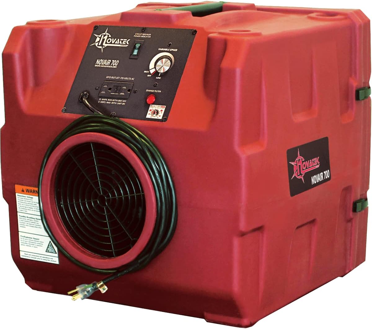 F0700 Air Scrubber/Negative Air Machine 700-200 CFM HEPA Filtration