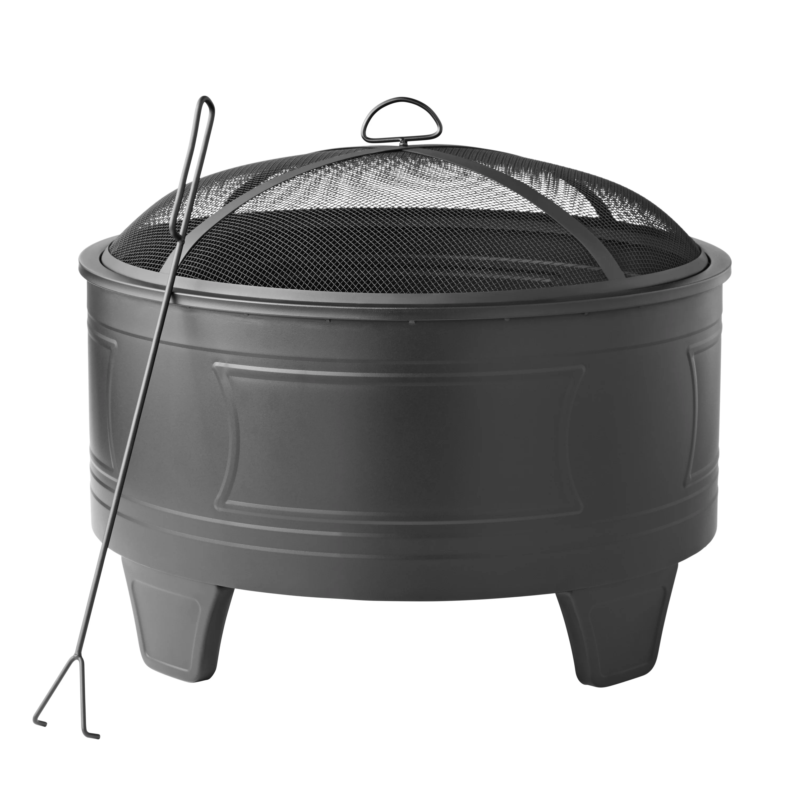 Better Homes & Gardens 26 Damon Deep Bowl Wood Burning Steel Fire Pit
