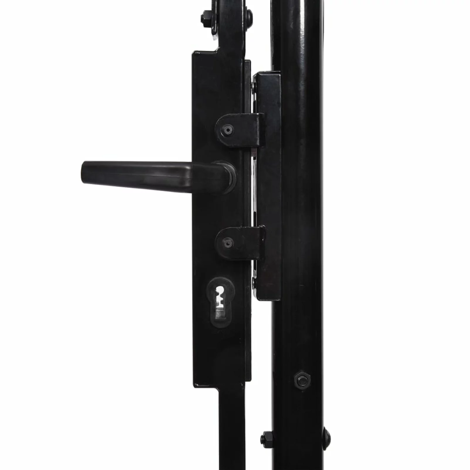 Double Door Fence Gate with Spear 157.5"x88.6"