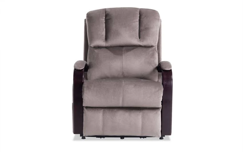 Cassie Aluminum Power Lift Recliner in Gray | Memory Foam | Contemporary Recliners Polyester by Bob&s Discount Furniture