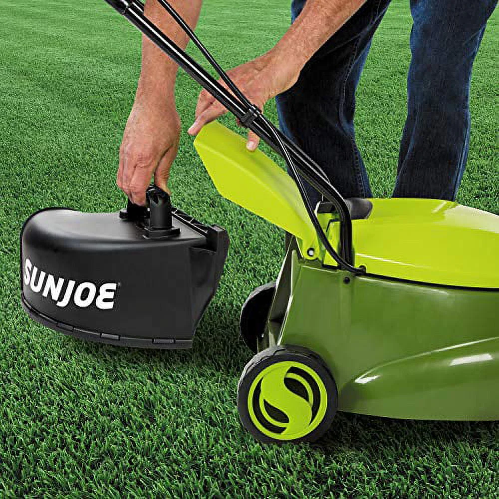 Sun Joe 28V Cordless 14 Brushless Push Lawn Mower, 3-Position, 4.0-Ah