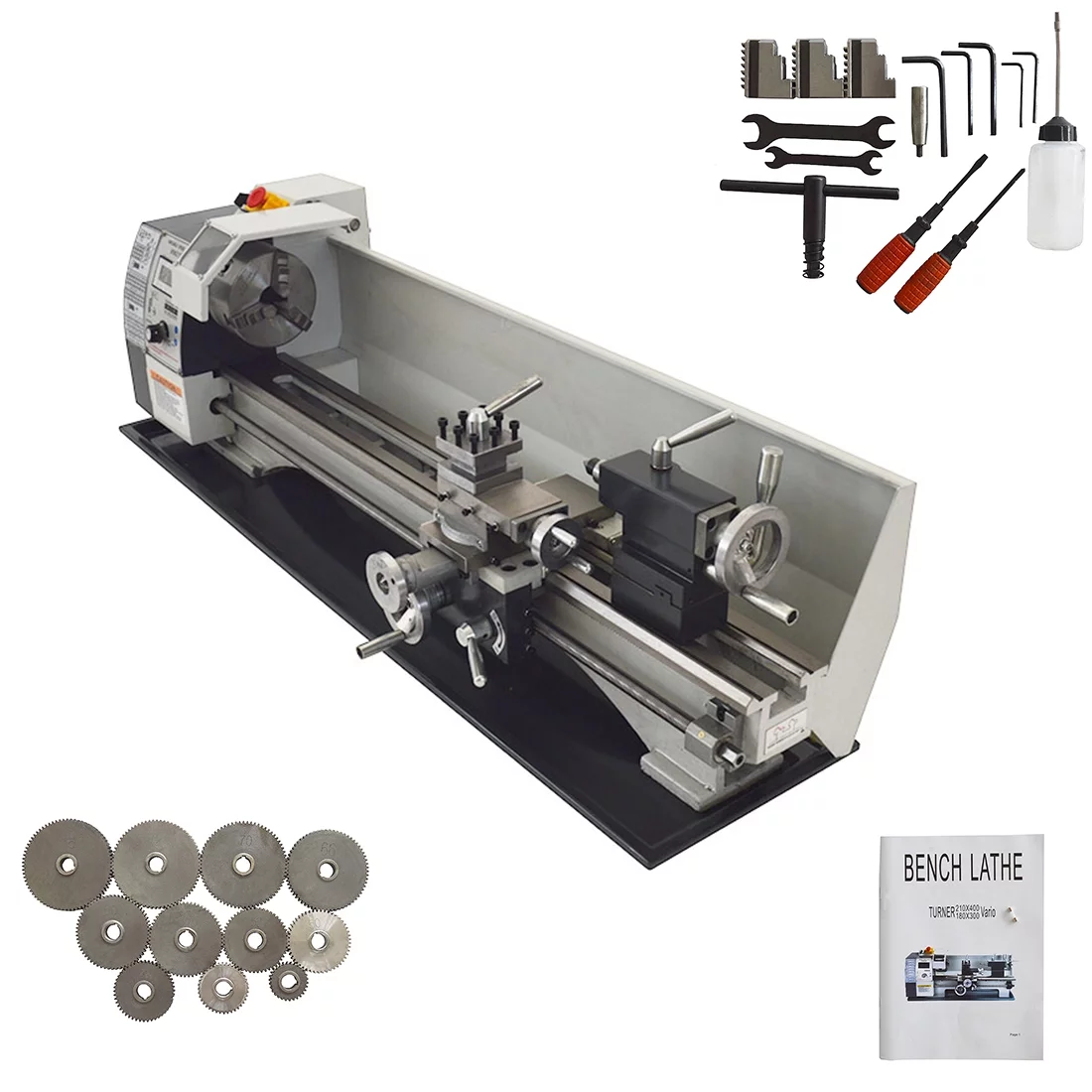 INTBUYING 8.3*31.5inch Metal Lathe Precision Metal Bench Lathe (Inch Thread) 900W - Curated Treasures Market
