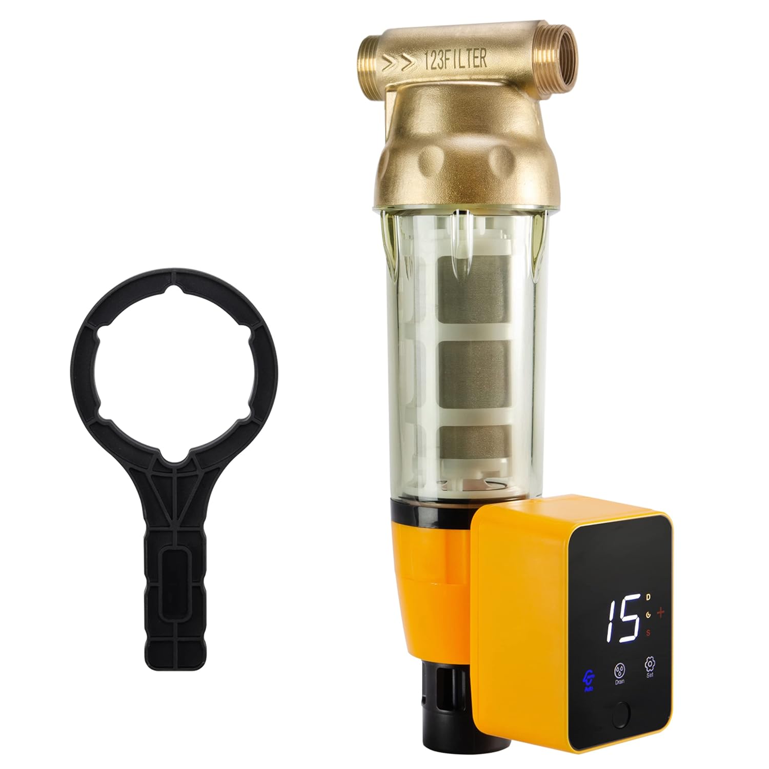 Express Water Ultimate Protection Whole House Water Filter System + iSpring WSP50ARB Spin Down Sediment Water Filter