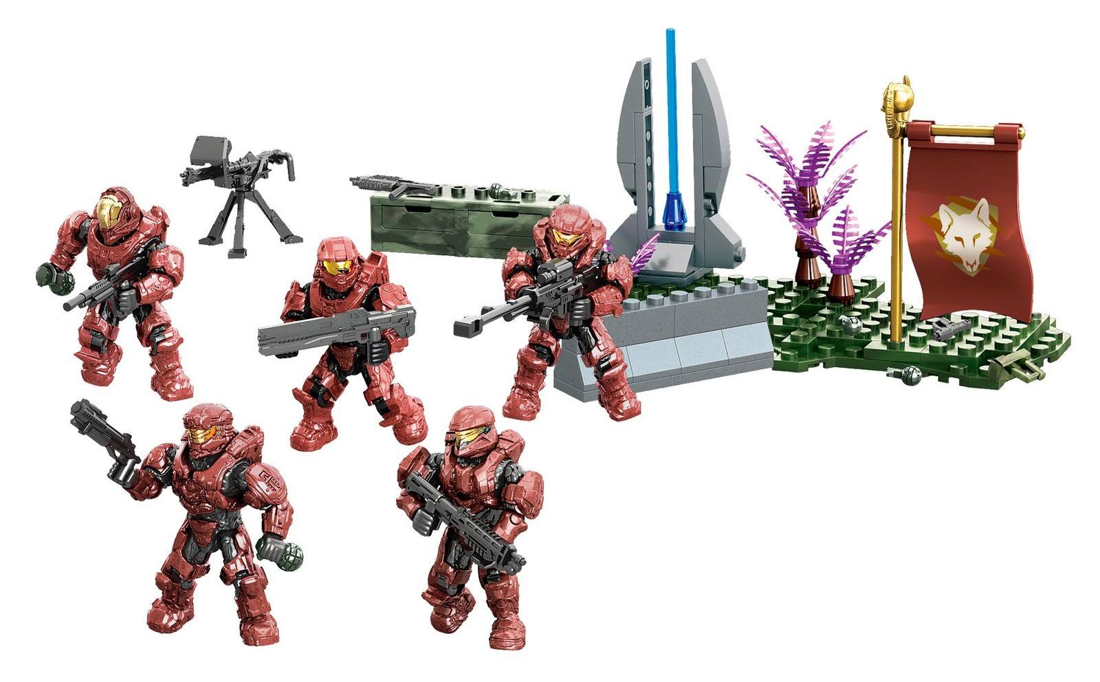 Mega Bloks Halo UNSC Fireteam Crimson Battle Set