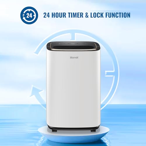 Dehumidifier for Home & Basement Small Dehumidifiers with Drain Hose for Medium to Large Room