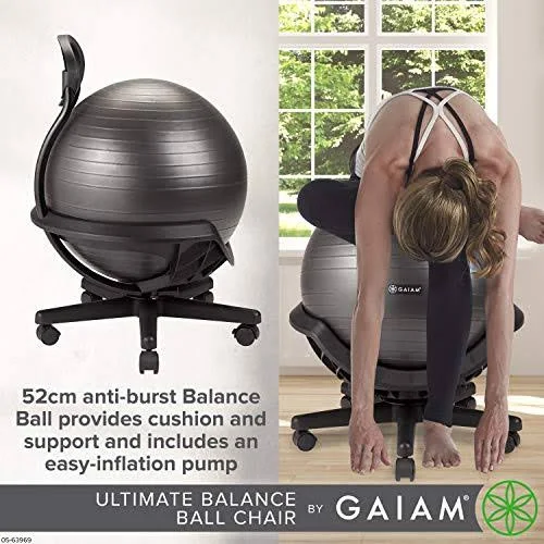 Ultimate Balance Ball Chair with Swivel by Gaiam