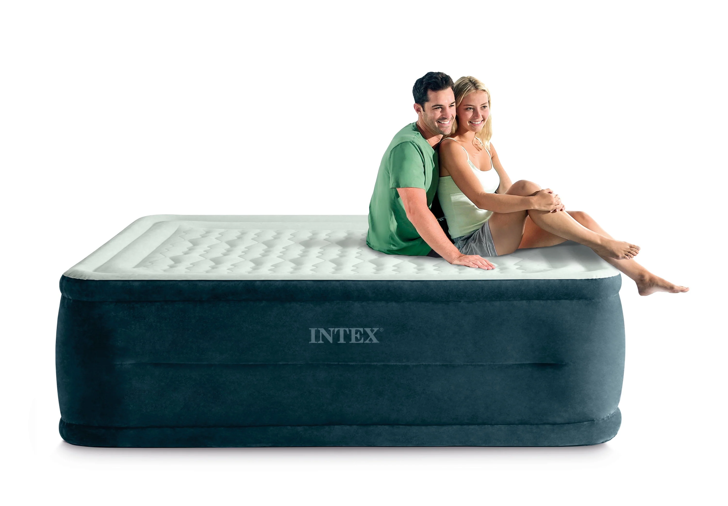 Intex 24 Dream Lux Pillow Top Dura-Beam Airbed Mattress with Internal Pump - Full