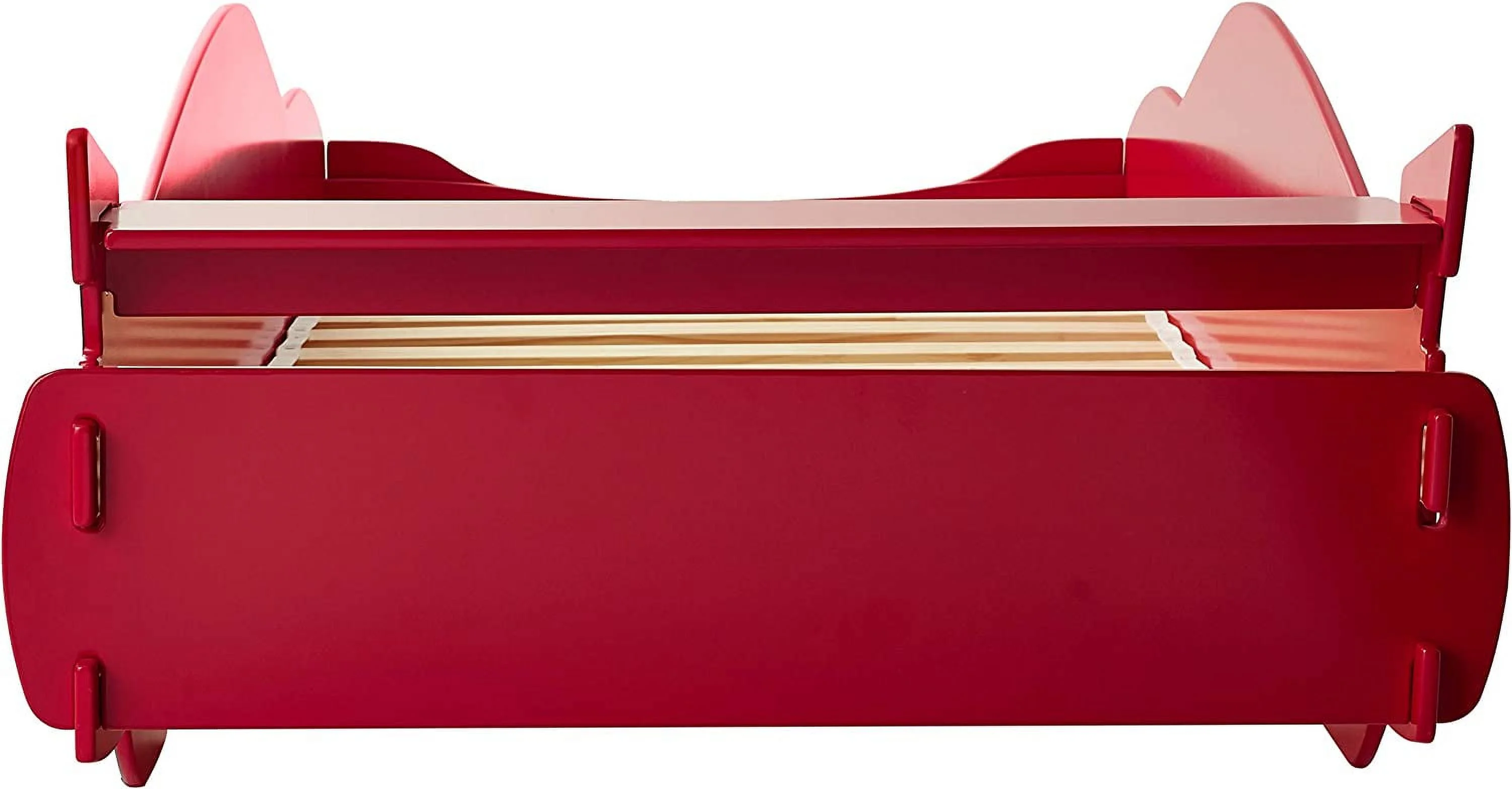 Legare Furniture  Kids Furniture Race Car Twin Bed, Red