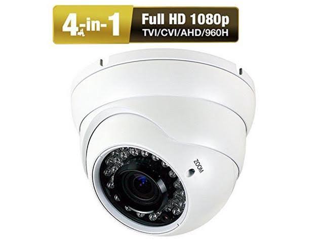 1080p Dome Security Camera HD 4-in-1 CCTV Camera 2.8mm-12mm Varifocal Lens 100ft
