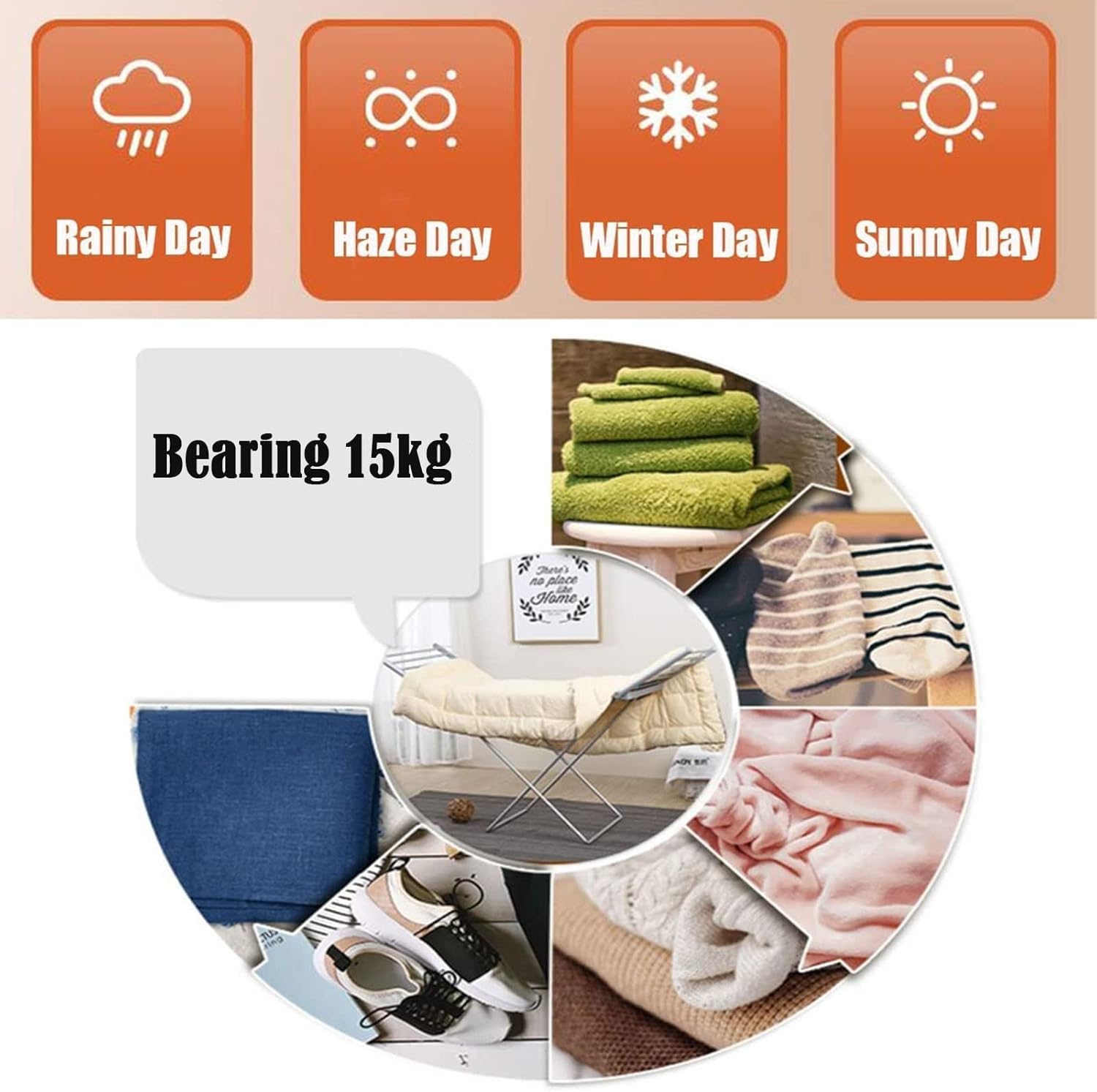 Electric Heated Clothes Dryer Airer,Portable Clothes Airer with Wings, Collapsible Light Weight Clothes Dryer Energy Efficient Indoor Airer