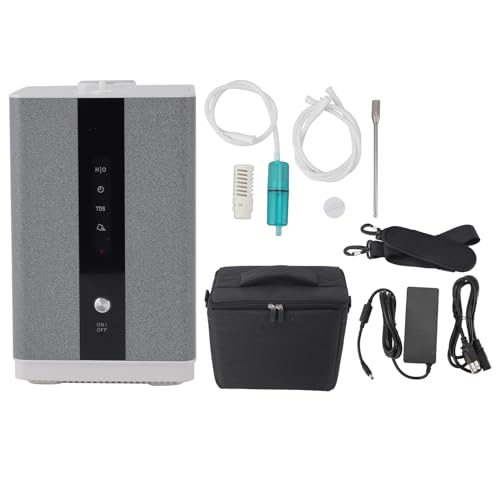 Hydrogen Water Generator, Aluminum Magnesium Alloy Portable Hydrogen Machine Timer Function for Home