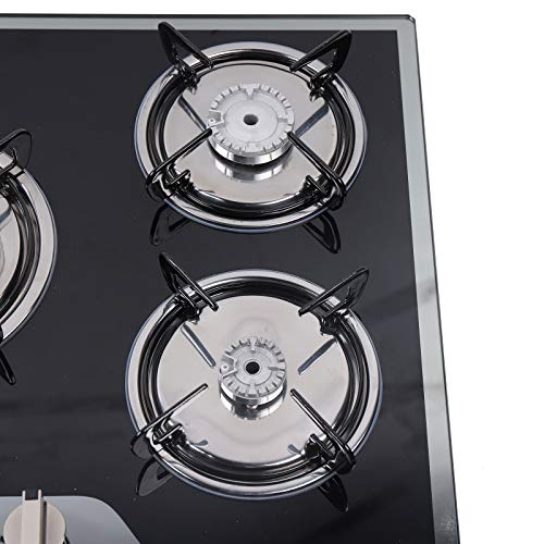 BEYANEE Gas Cooktop 30Inch, Built in Gas Stove 5 Burners, Stainless Steel Gas Hob, NG/LPG Convertible Gas Burners, Gas Range Top for Kitchen RV Outoor - Thermocouple Protection