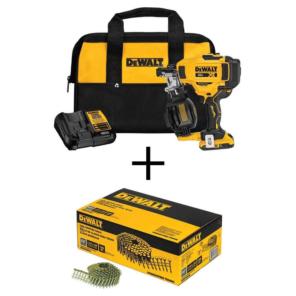 DeWalt 20V MAX Lithium-Ion 15-Degree Cordless Roofing Nailer Kit - Shop Hardware Tools Online Store