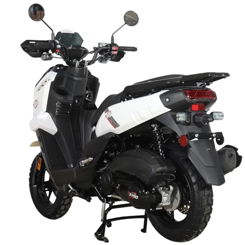 X-PRO Gas Adult Moped Tank 200 Gas Moped Street Bike,12" Wheels!