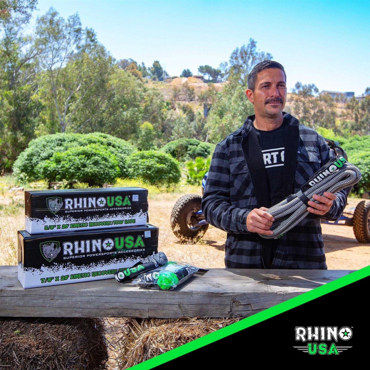 Rhino USA 30' Kinetic Rope Recovery - Shop Hardware Tools Online Store