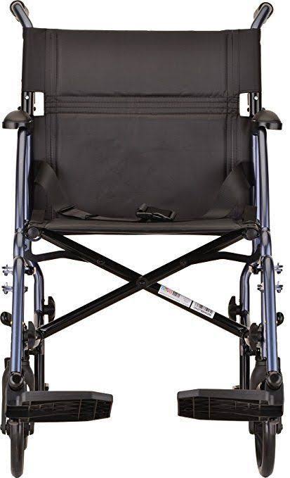Nova Medical Products Blue Lightweight Transport Chair