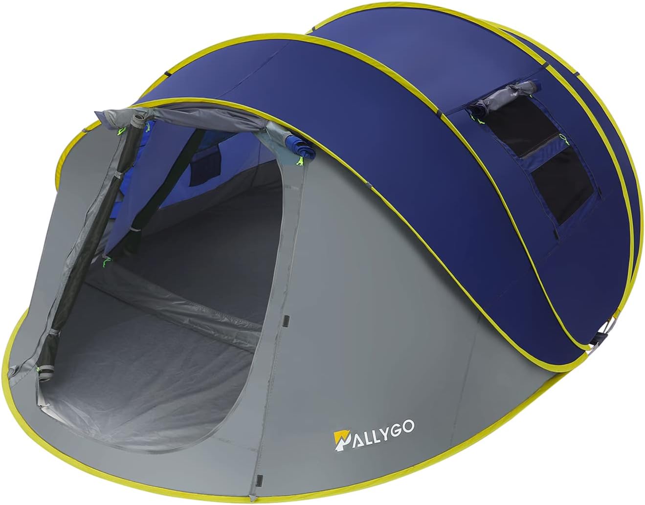 PALLYGO Easy Pop Up Tent 6 Person Tents for Camping Traveling Double Layer Waterproof Instant Family Camping Tents…
