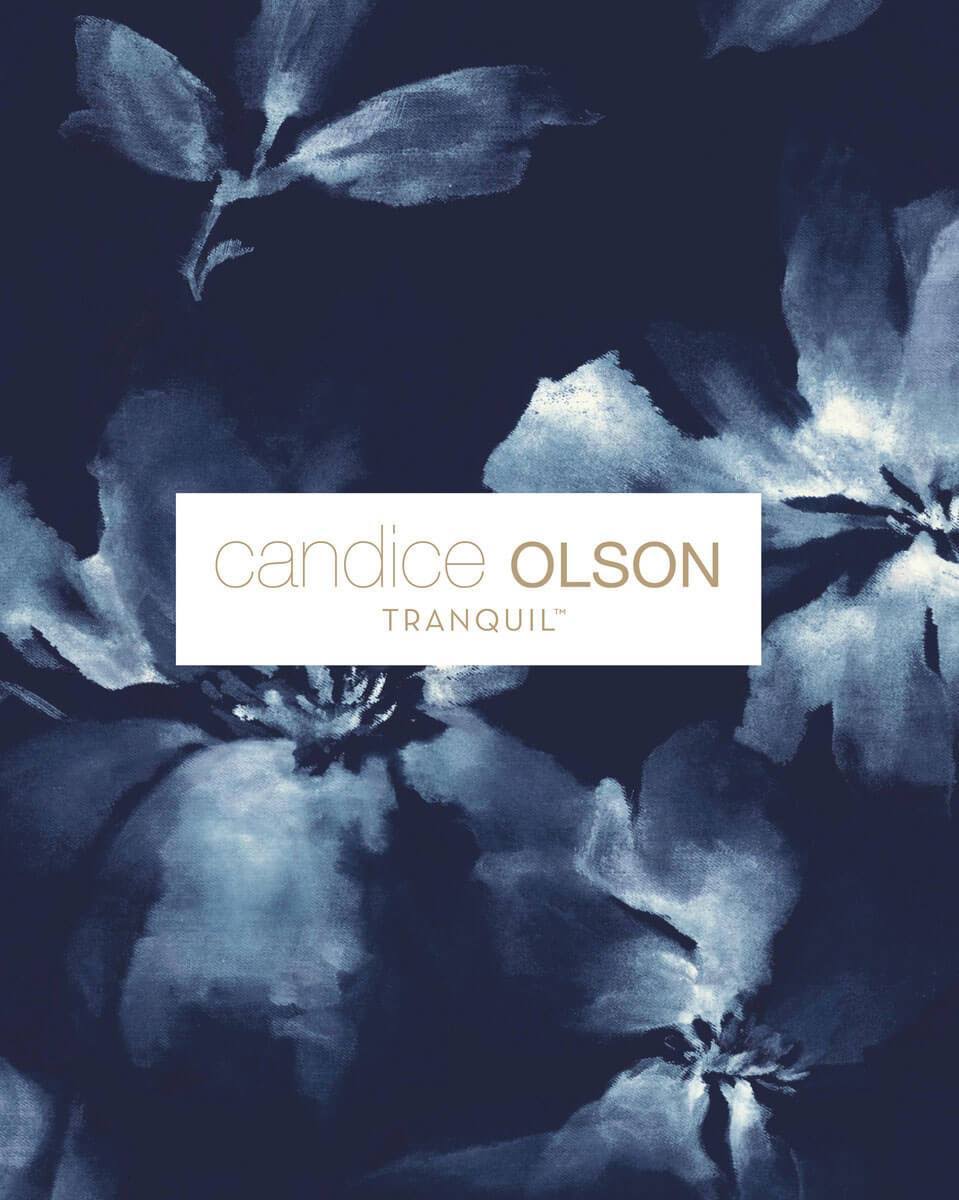 York SO2452 Candice Olson Tranquil Paradise Palm Wallpaper, Light Green