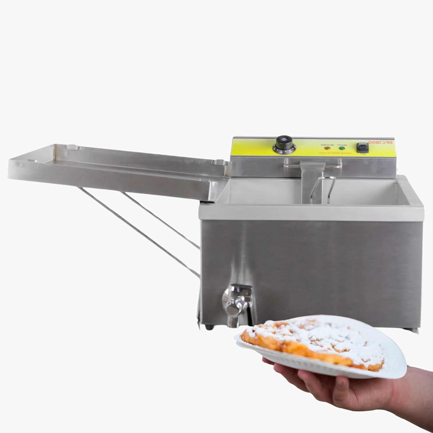25 lb. Funnel Cake/Donut Fryer - 120V For making golden funnel cakes, donuts, churros, and other fried pastries.