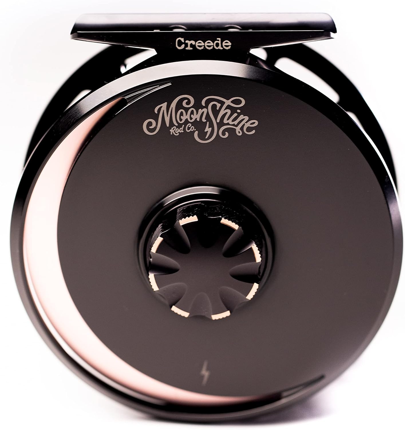 Moonshine Rod Co. The Creede Fly Fishing Reel, Fully Machined 6061 Forged Aluminum, Large Arbor, Fully Sealed Carbon Fiber Disc Drag