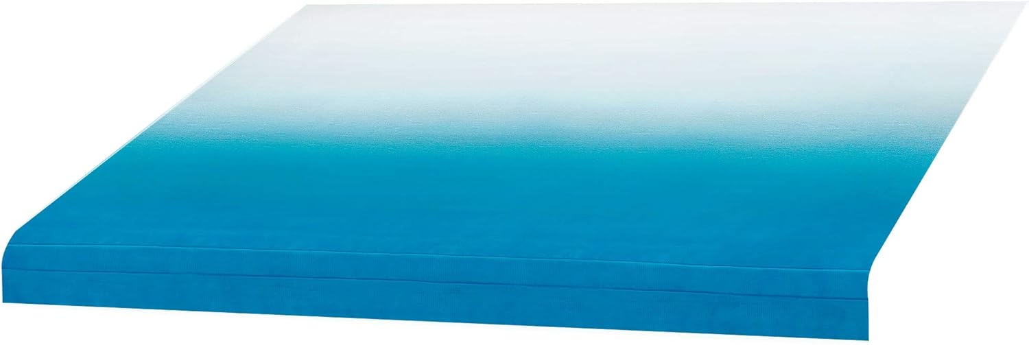 RecPro RV Awning Fabric Replacement 15 Foot Camper Awning | Blue | Heat Sealed | Width Size Options | 8' (96") Length RV Awning | Heat-Sealed | 3 Year Warranty (15 Feet, Actual 14' 1")
