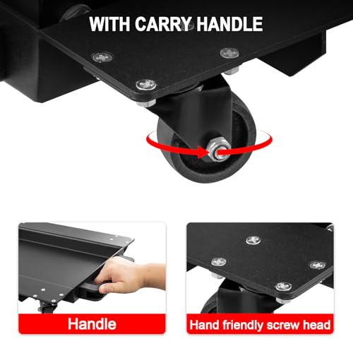 1200 LBS Motorcycle Jack with Dolly, Motorcycle Lift Stand for Dirt Bike ATV,Scissor Jack with Hand Crank Bikes Garage Repair Hoist Stand Ratchet Wrench