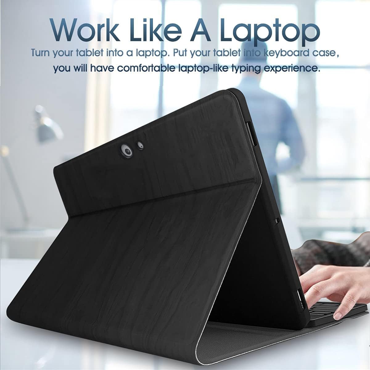 Backlit Keyboard Case for Surface Go 3 (2021)/ Surface Go 2 2020 / Surface Go 2018 Tablet,Wineecy 7 Colors Backlight Magnetic Detachable Wireless Keyboard with Premium PU Cover Case Pack of 2