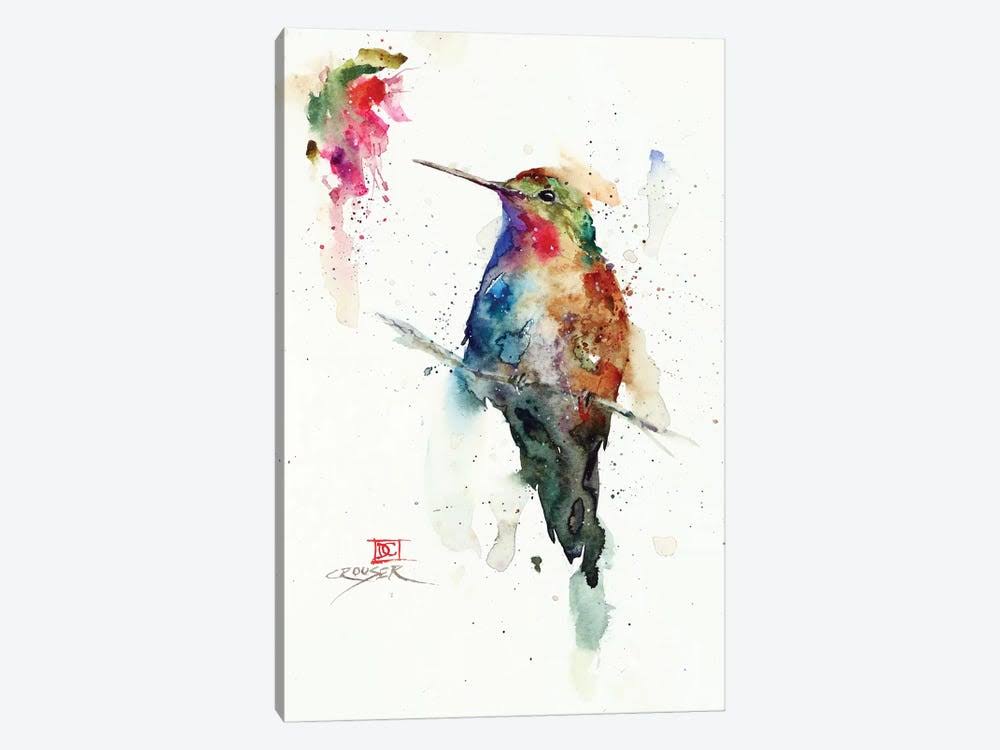 Dean Crouser Paintings on Canvas Art - Agate Print ( Animal Art u003E Birds u003E Hummingbirds art)