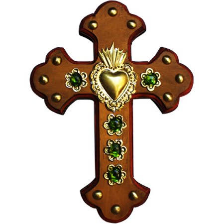 Moncada Mexican Wooden Cross, Size: Small
