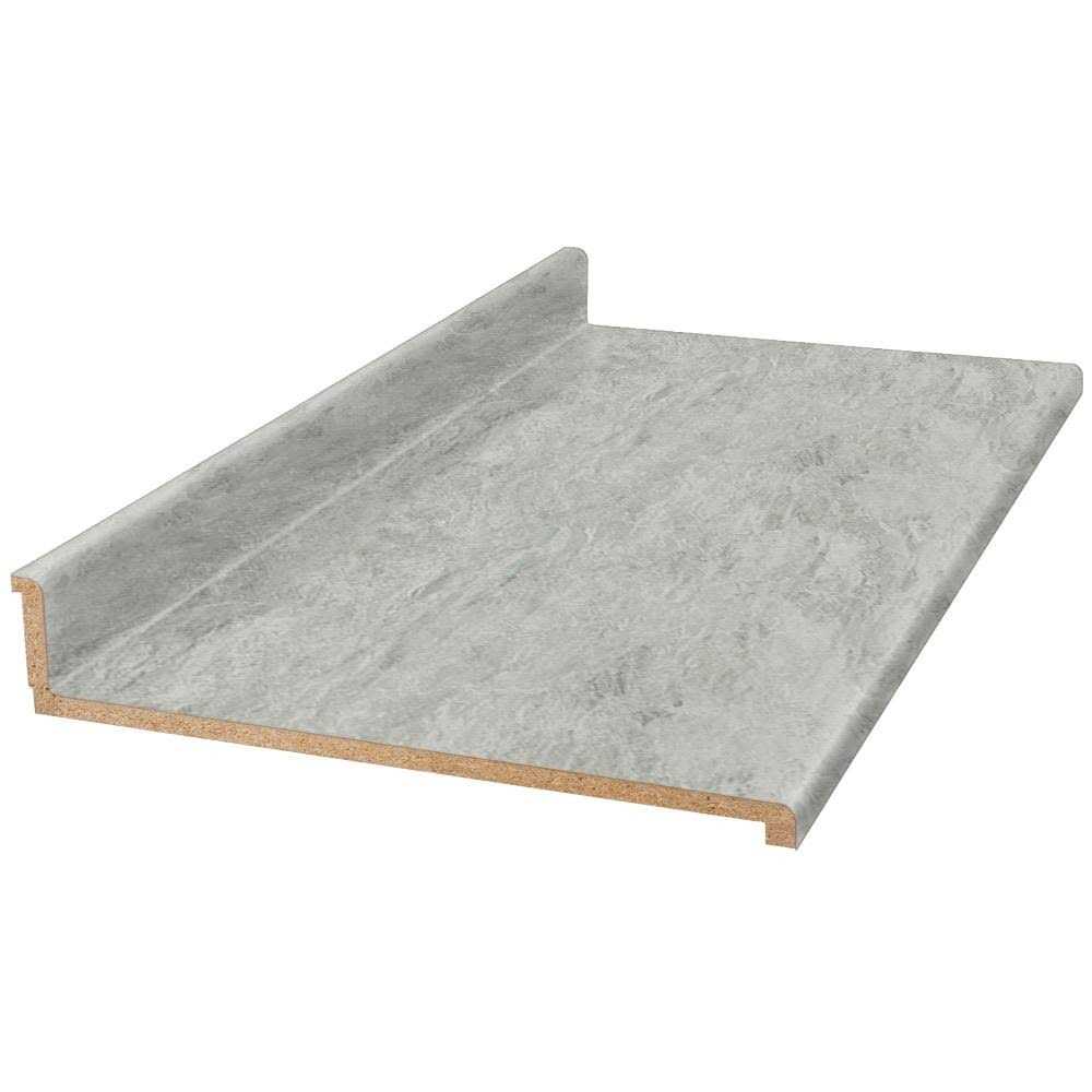 VT Dimensions 25-in x 4.5-in White Bardiglio 9306-58 Straight Laminate Countertop with Integrated Backsplash - Shop Hardware Tools Online Store