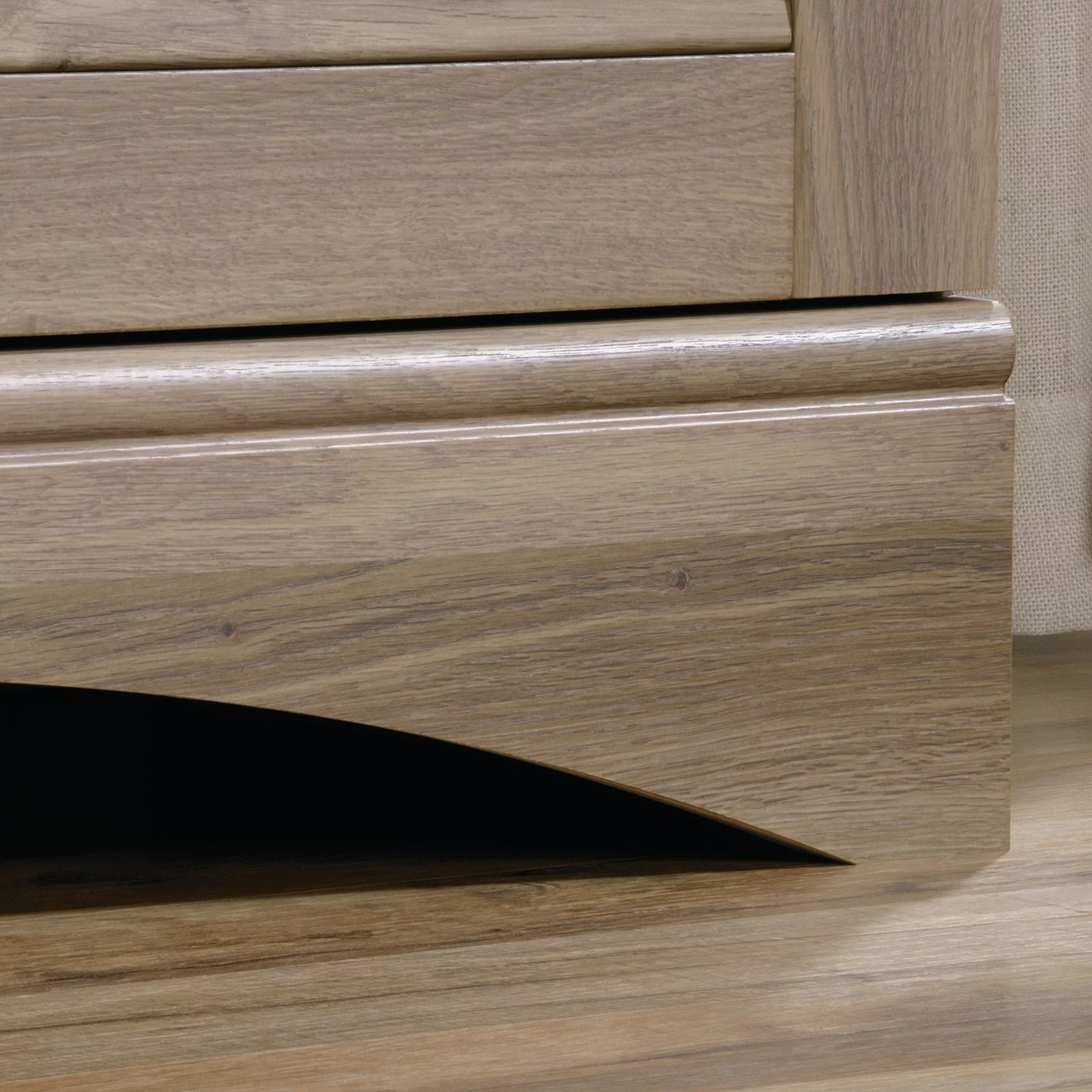 Sauder Harbor View Storage Cabinet, Salt Oak Finish