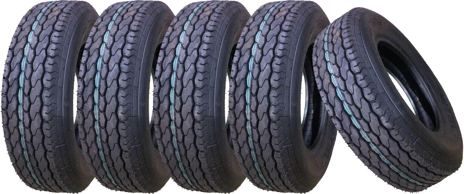 5 New Free Country Trailer Tires ST205/75D14 2057514 14" F78-14 Bias 6PR - 11020