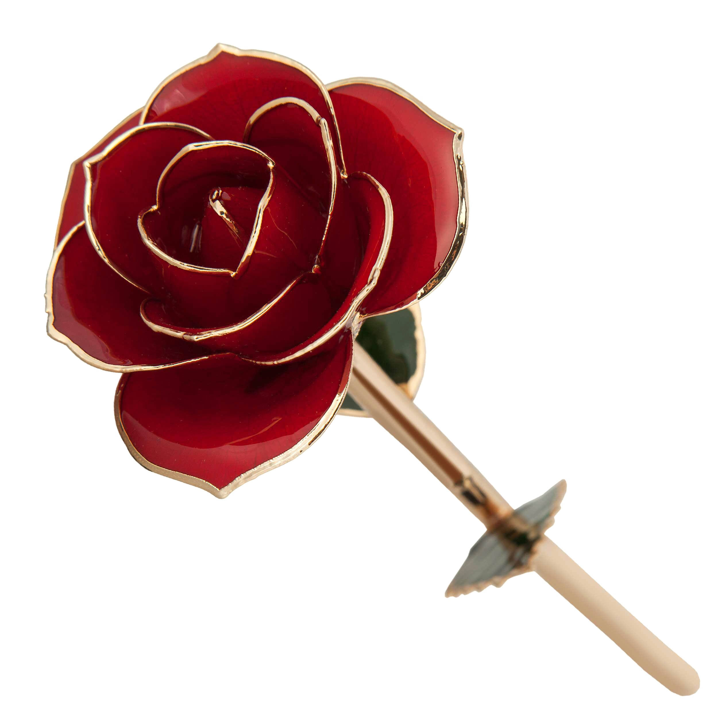 24K Gold Dipped Laquered Rose - Sunshine Yellow